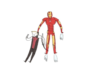 Illustration for article titled Adorable webcomic illustrates the Avengers' difficulties with carrying Hawkeye into battle